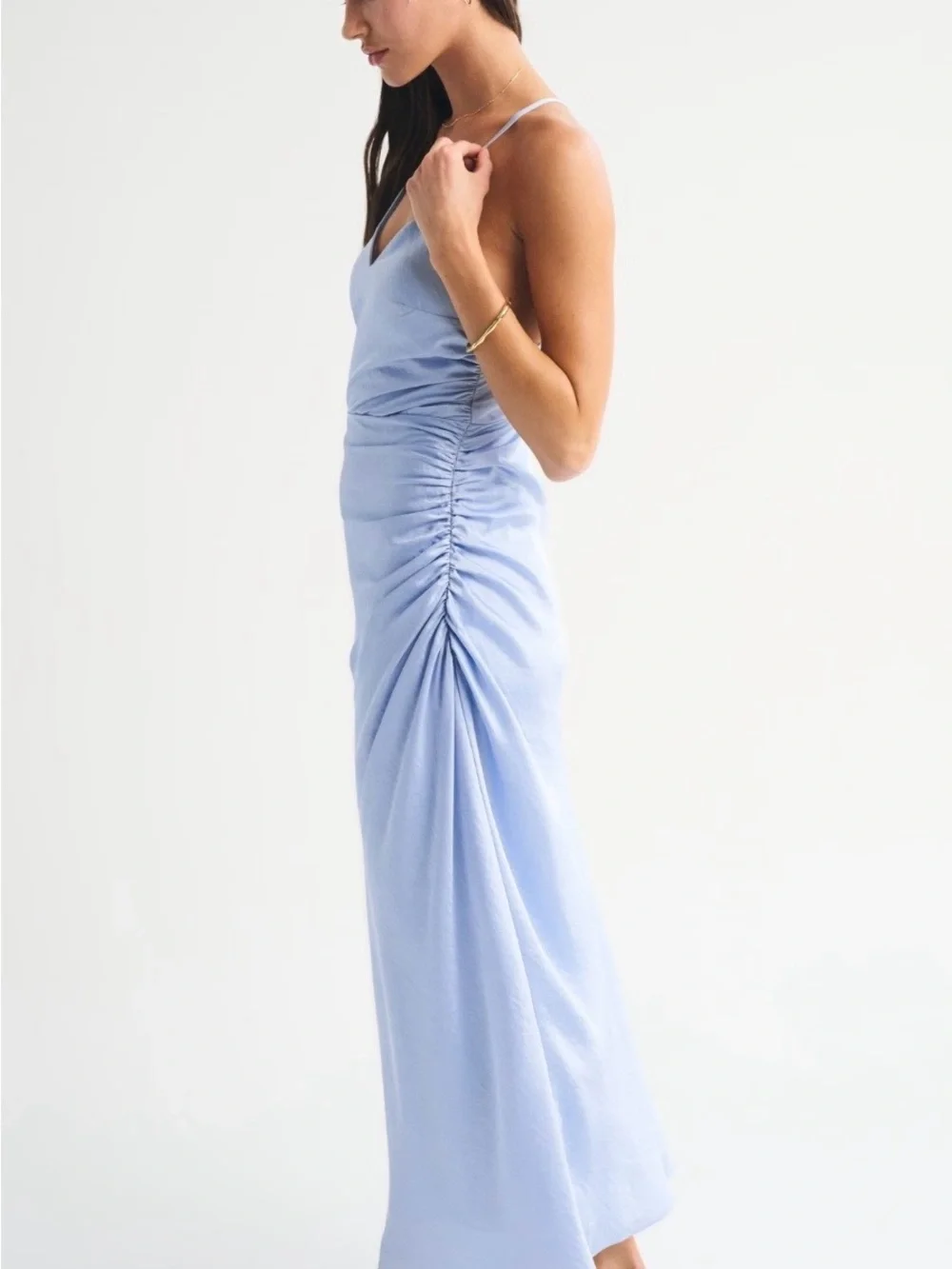 Abercrombie & Fitch Open-Back Hardware Maxi Dress